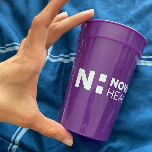 Novant Health purple plastic cup - Picture 14 of 17